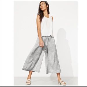 Like New- Eileen Fisher DRIFT SILK ORGANIC COTTON CULOTTE PANT